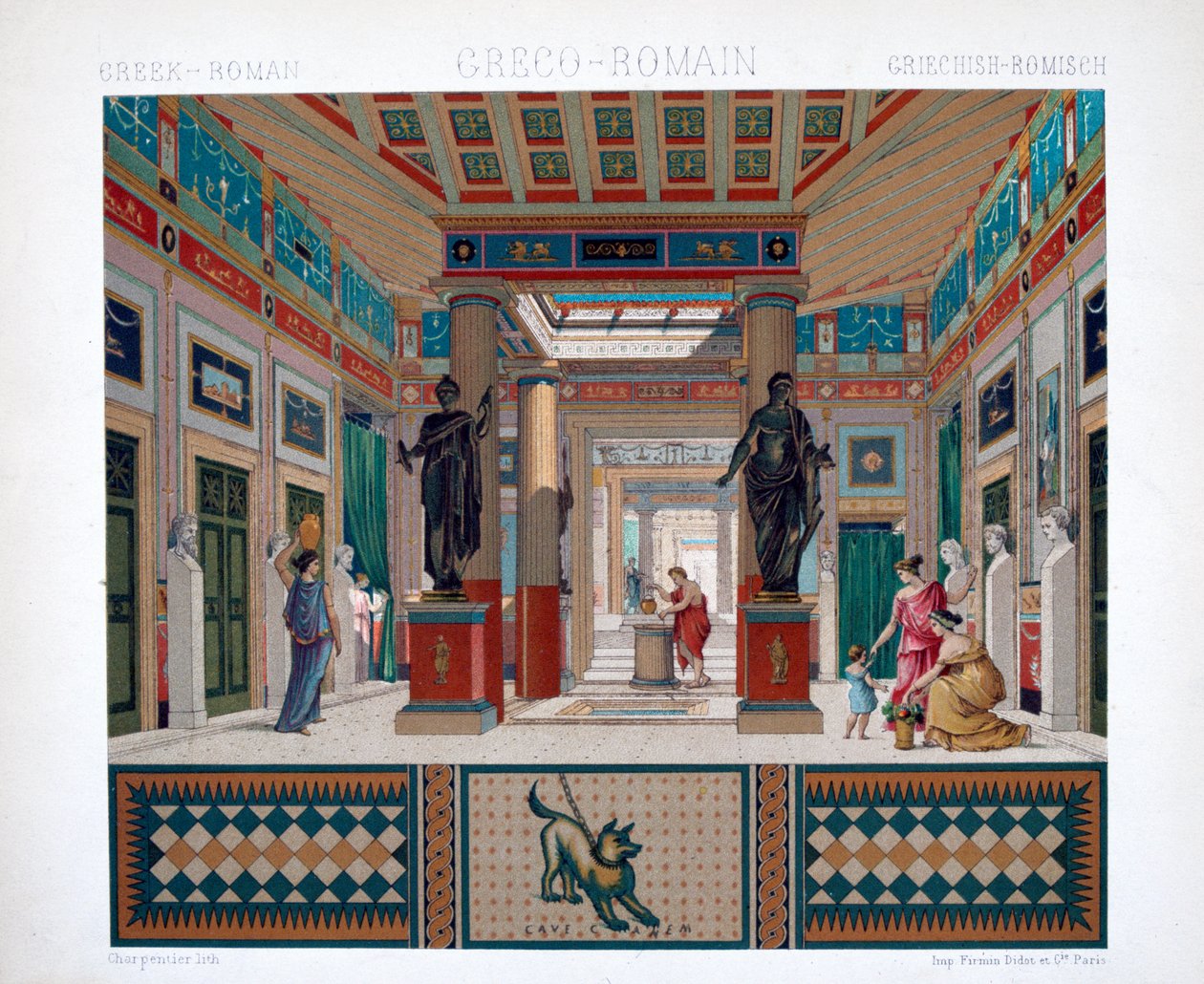 ग्रीक, रोमन मंदिर, c1800-1835 द्वारा फ़िरमिन दीदोट