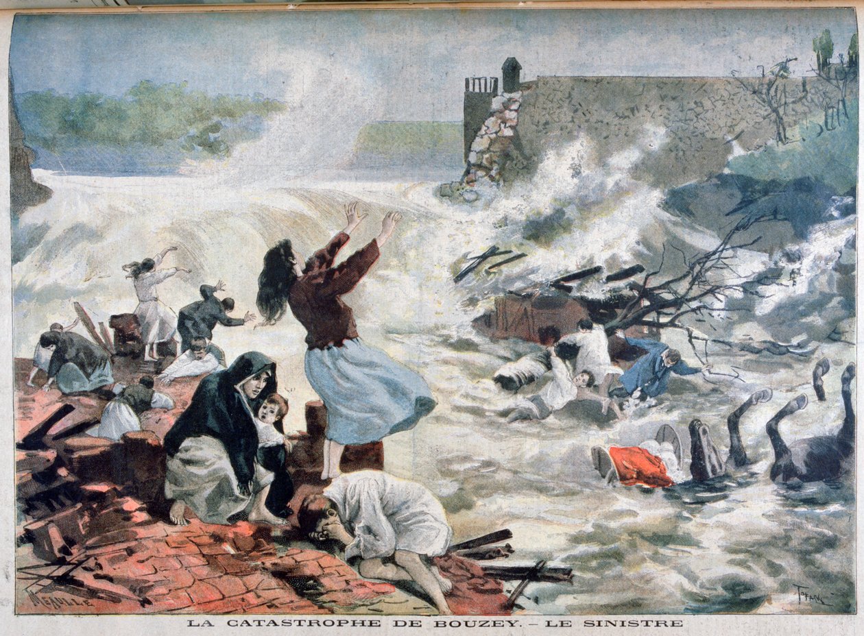 1895 में बोज़ी में आपदा द्वारा Fortuné Méaulle