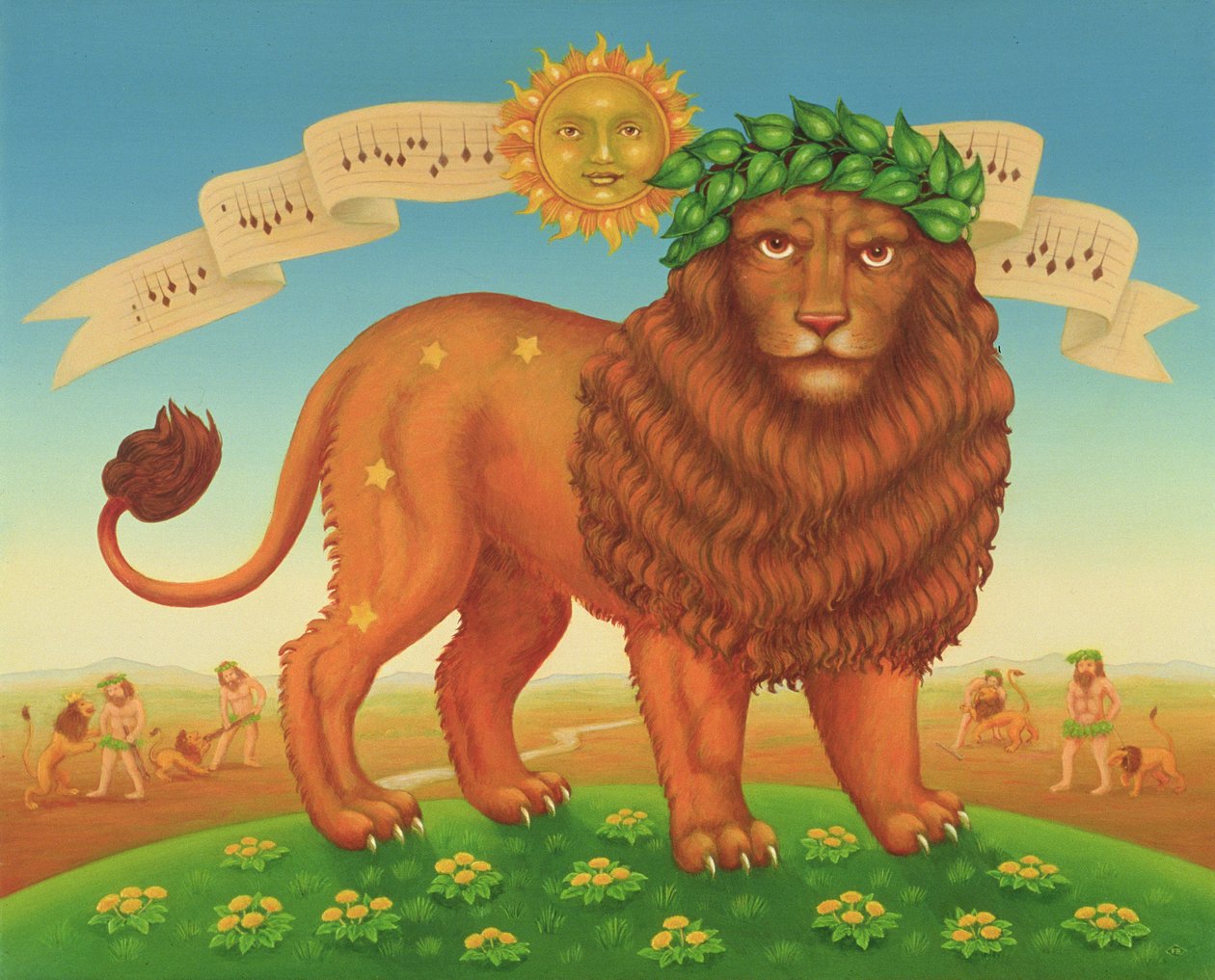 लियो, 1989 (पैनल पर तेल और तड़का) द्वारा फ्रांसिस ब्रूमफील्ड