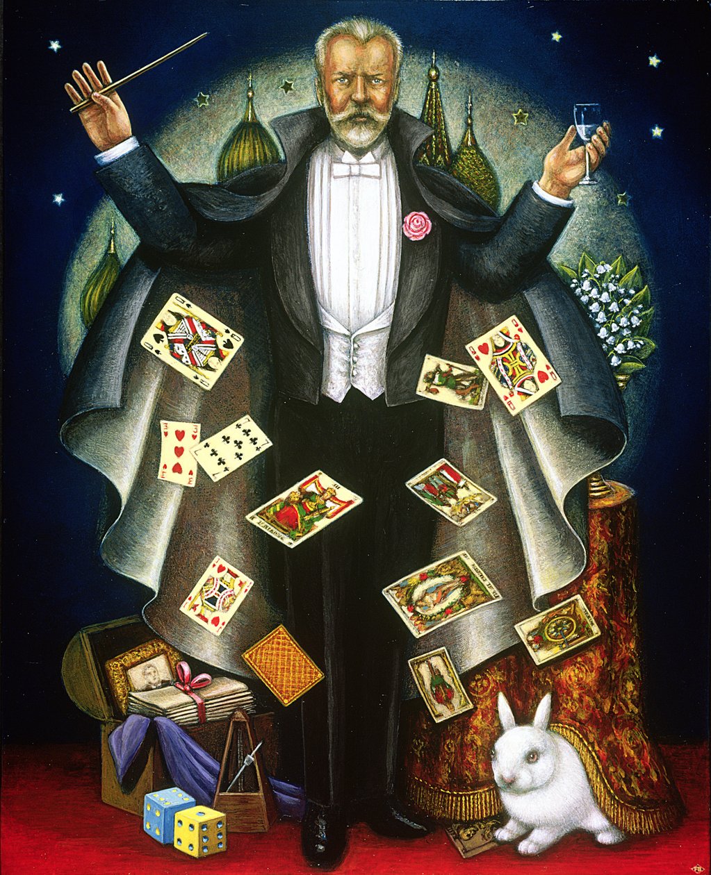 Tchaikovsky (1840-93) 2004 (तेल और तड़का पैनल पर) द्वारा फ्रांसिस ब्रूमफील्ड