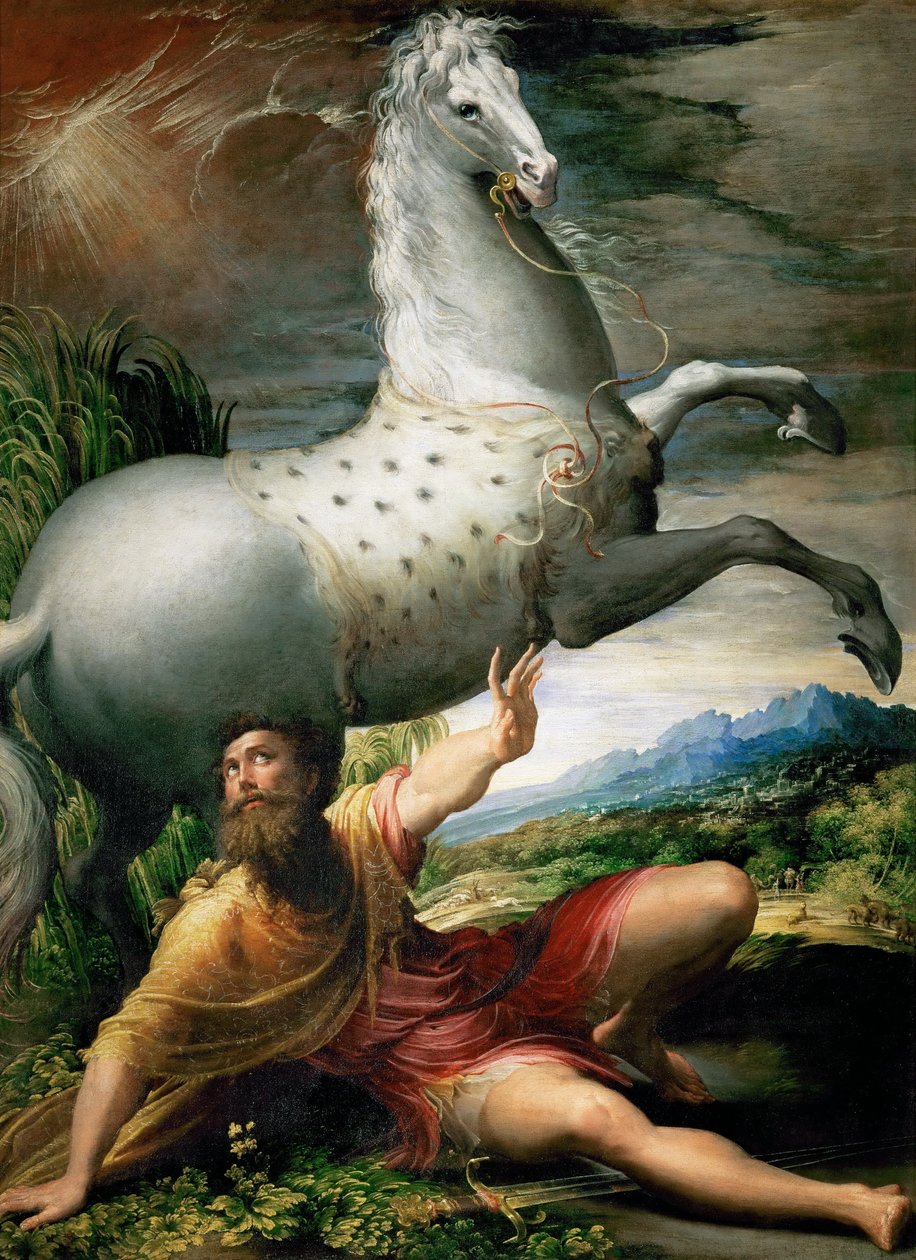 एक उत्तल दर्पण में स्व-पोर्ट्रेट द्वारा Parmigianino