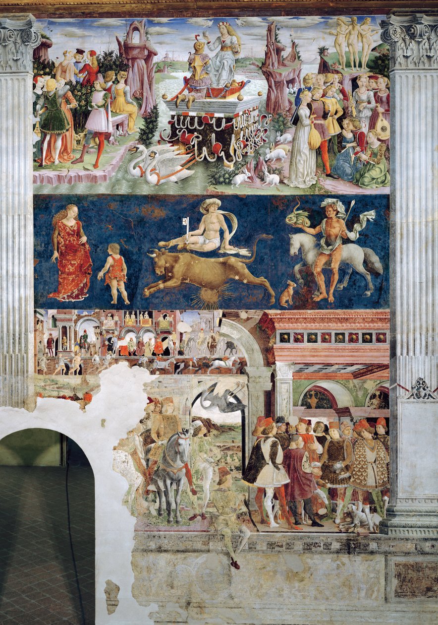 शुक्र की विजय: अप्रैल ऑफ द मंथ से, c.1467-70 द्वारा फ्रांसेस्को डेल कोसा