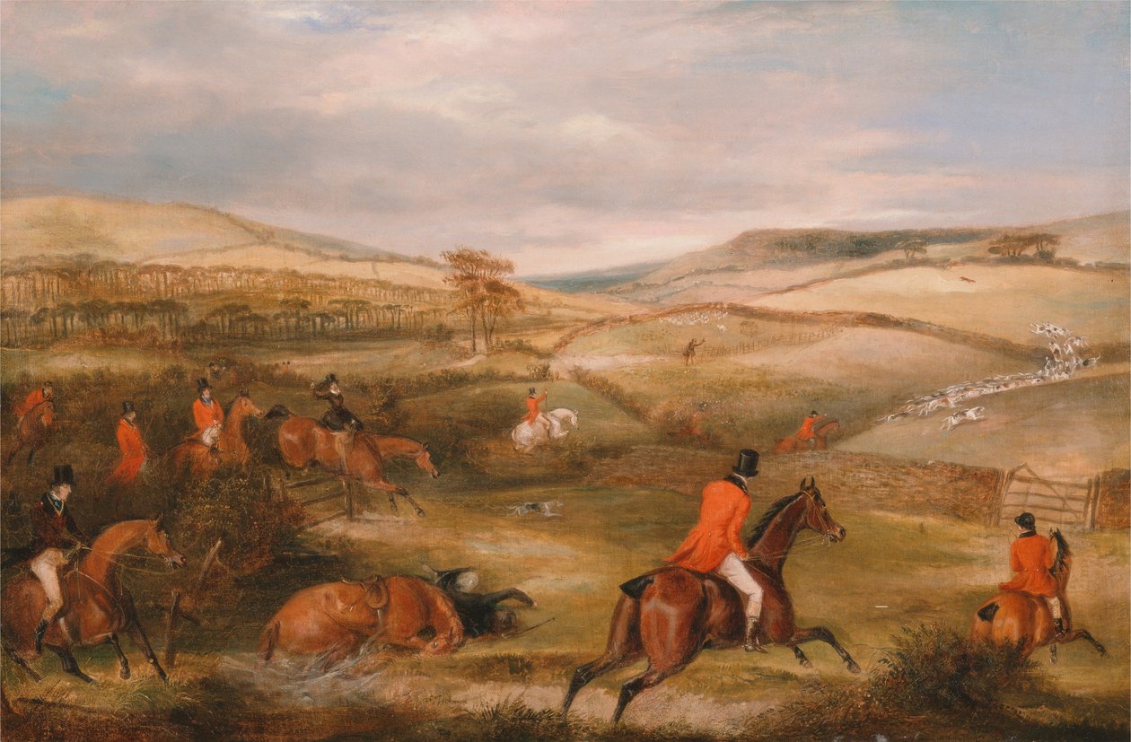 बर्कले हंट, 1842- द चेस द्वारा फ्रांसिस कैलक्राफ्ट टर्नर