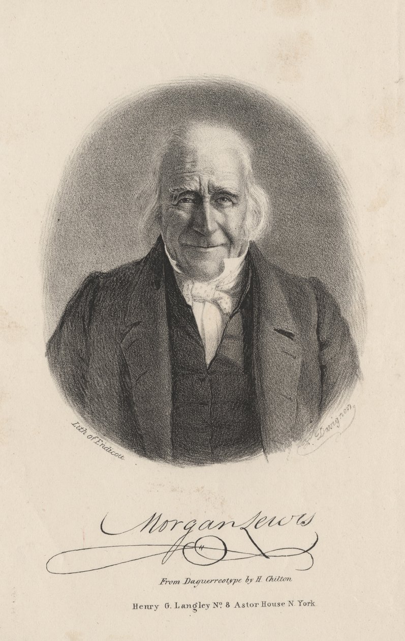 मॉर्गन लुईस, एंडिकॉट द्वारा लिथो, 1844 द्वारा फ्रांसिस डी'विग्नॉन