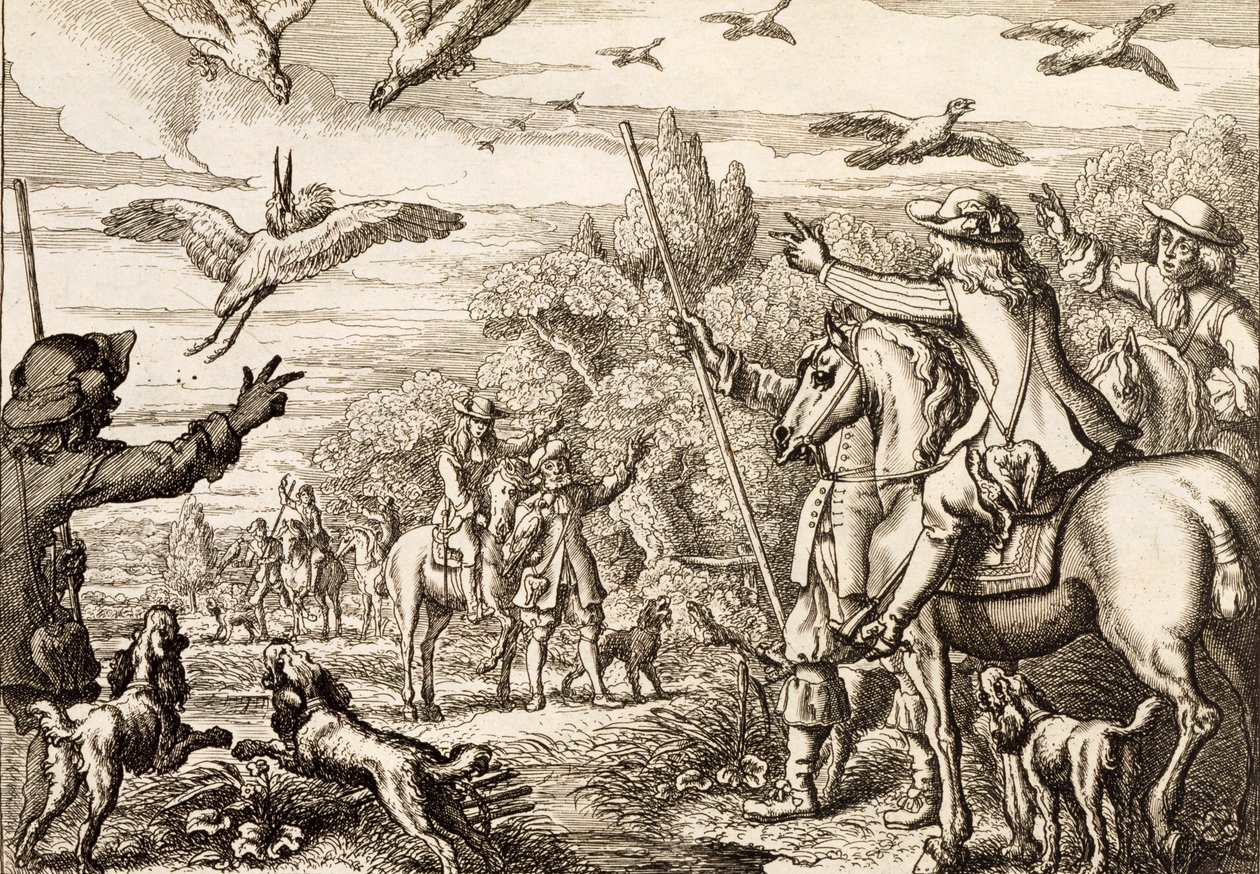 हेन्स हॉकिंग, वेंसलॉस हॉलर द्वारा उत्कीर्ण, 1671 द्वारा फ्रांसिस बार्लो