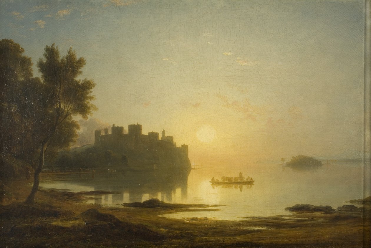 कॉनवे कैसल, c.1825 (कैनवास पर तेल) द्वारा फ्रांसिस डेनबी
