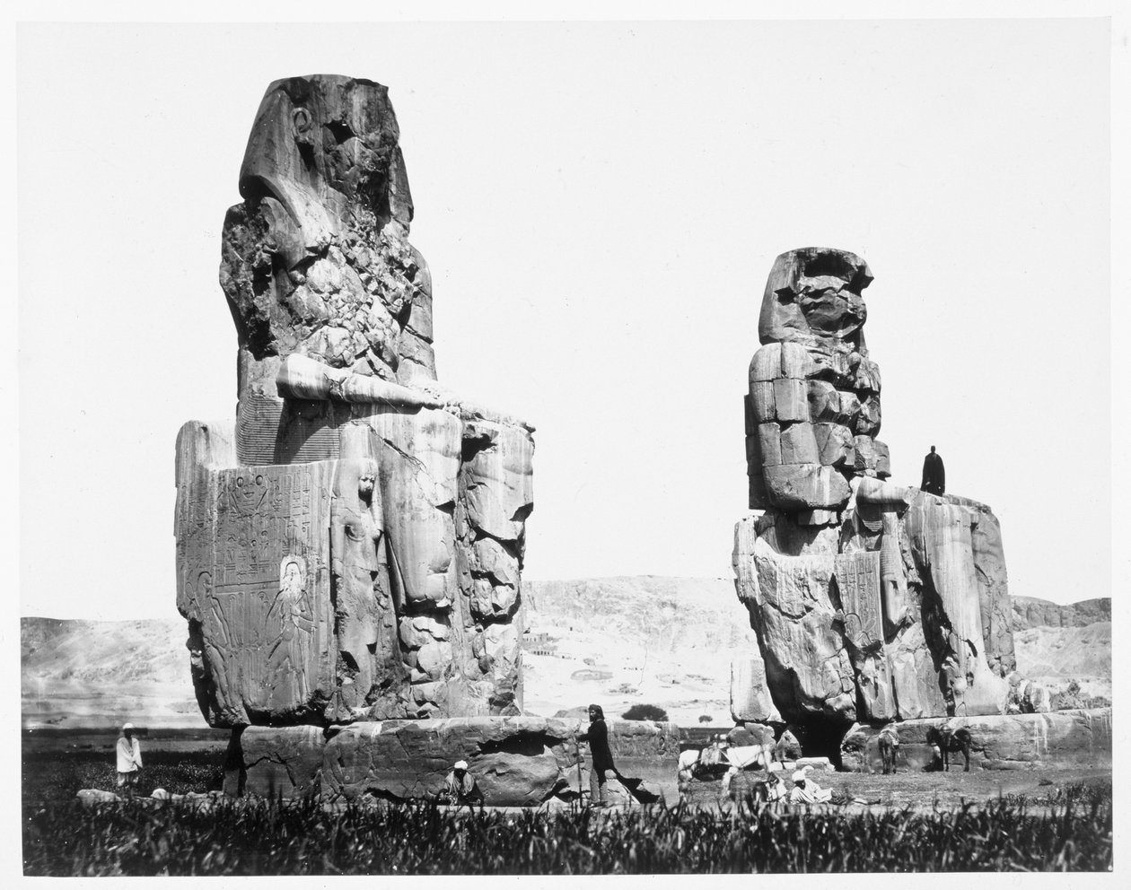 मेमोन, थेब्स, मिस्र, 1860 का कोलॉसी द्वारा फ्रांसिस फ्रिथ
