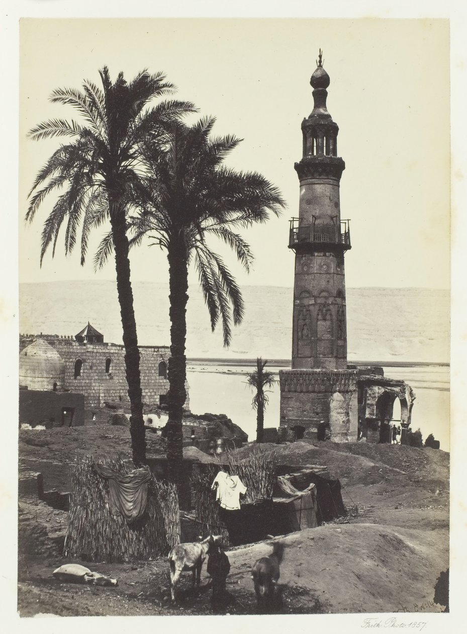 गिरगेह, ऊपरी मिस्र, 1857 में देखें। द्वारा फ्रांसिस फ्रिथ