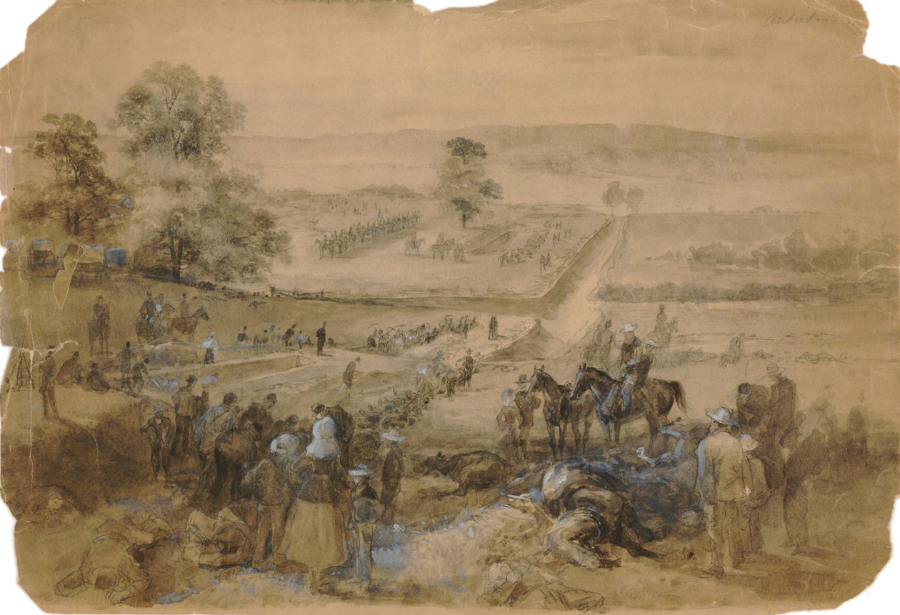 Antietam की लड़ाई के बाद दफन विवरण द्वारा फ्रांसिस स्कैल
