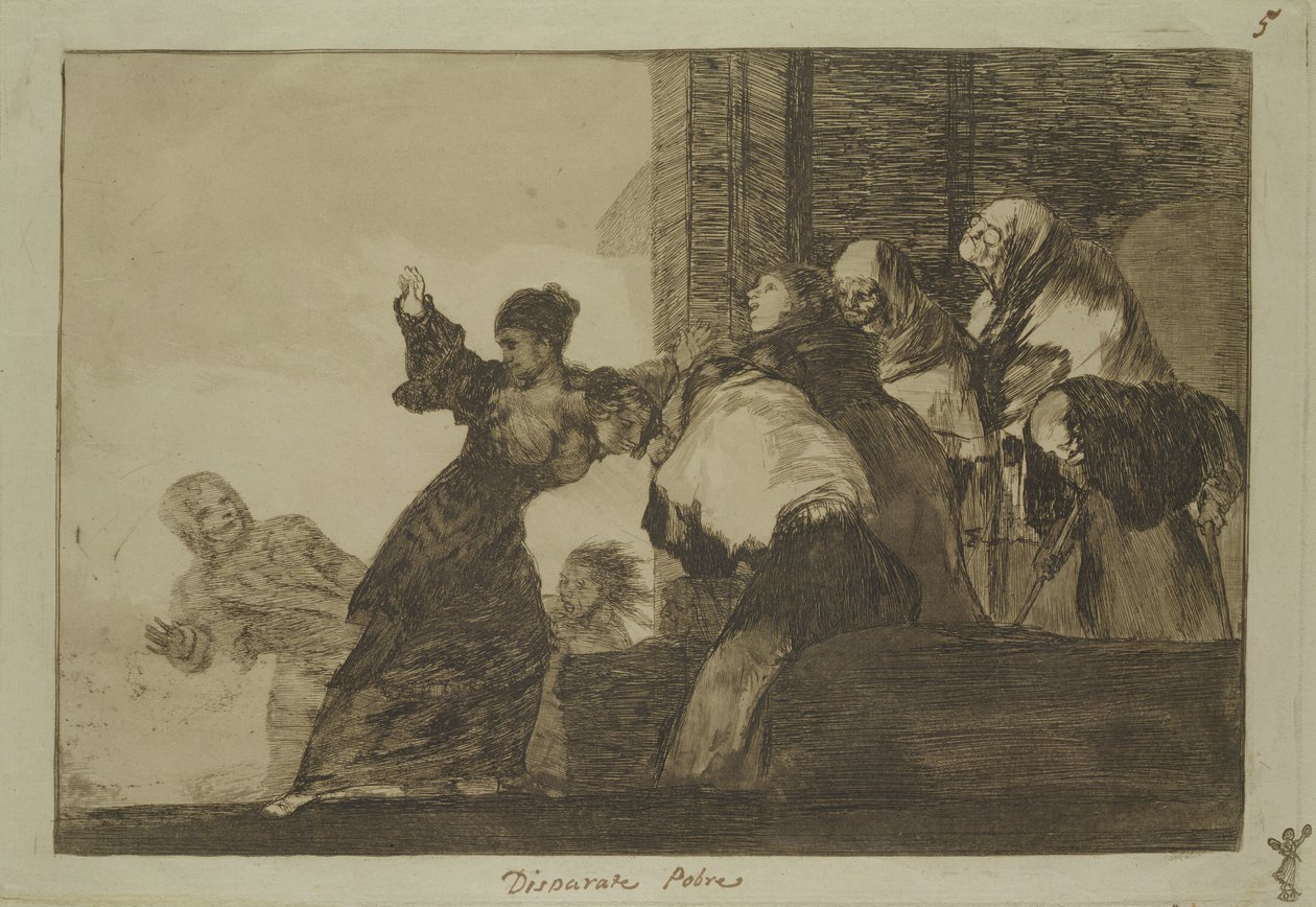 फोलेरी सीरीज़ से नीतिवचन 11, c.1815-24 (कागज पर नक़्क़ाशी और जलीयता) द्वारा फ़्रांसिस्को डी गोया