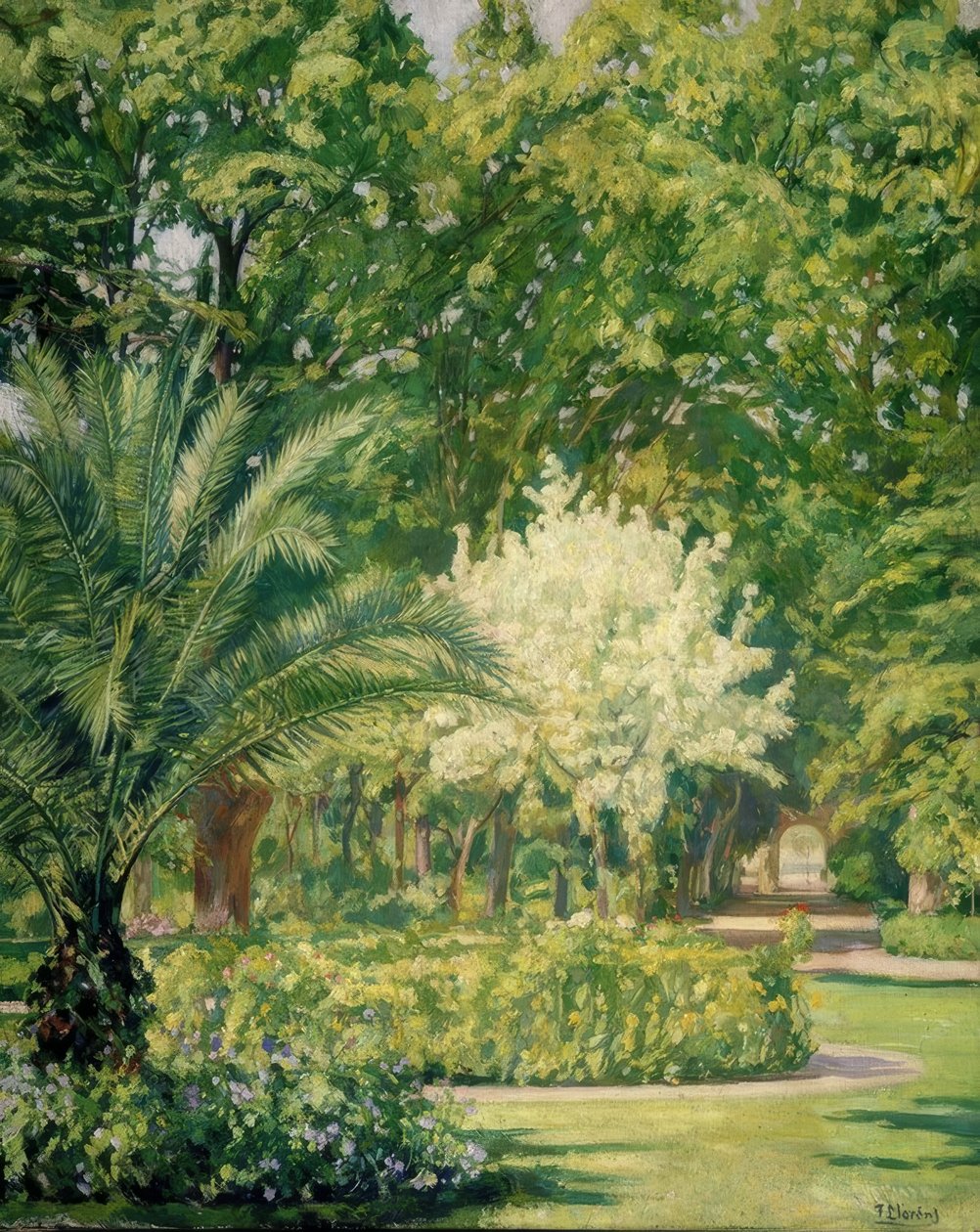VAR CLARO-BOTANICO JARDIN -1934-79X100 CM- द्वारा फ्रांसिस्को लोरेंस डियाज