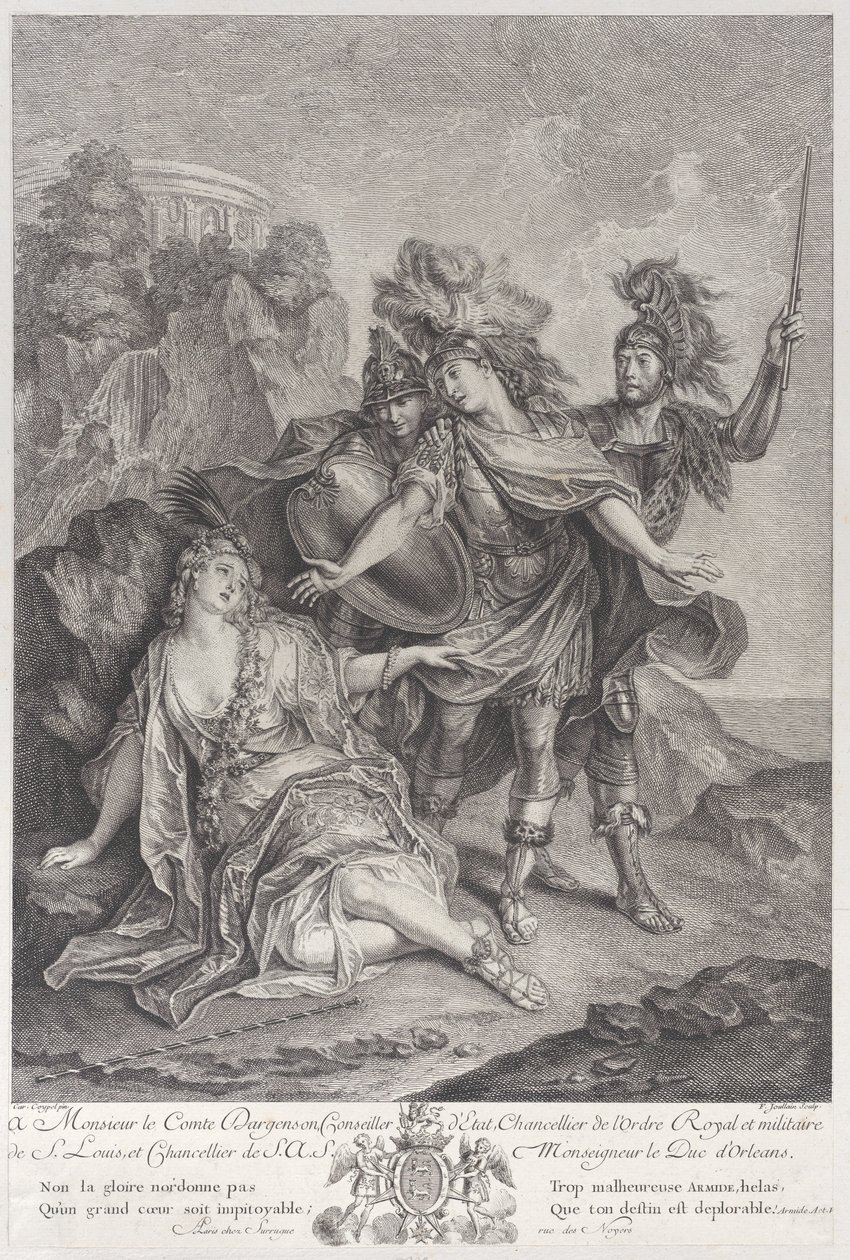 रिनाल्डो ने आर्मिडा को छोड़ दिया, 1720-62। द्वारा फ्रेंकोइस जौलेन