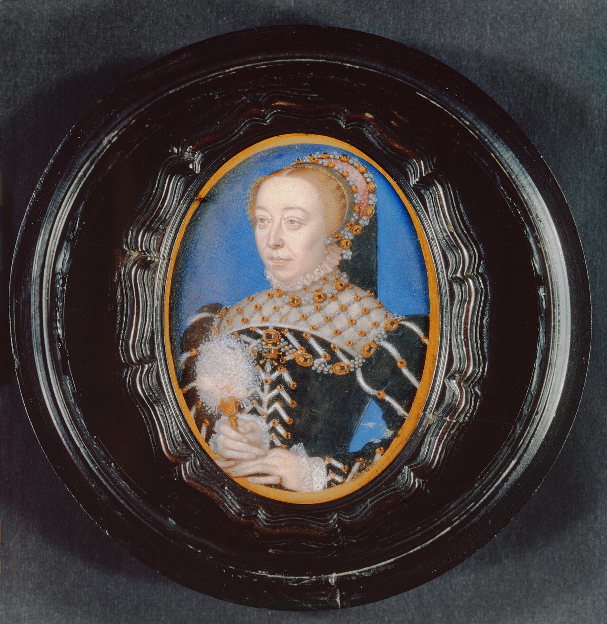 कैथरीन डे Medici के लघु, c.1555 (चर्मपत्र पर WC) द्वारा फ्रांकोइस क्लाउड