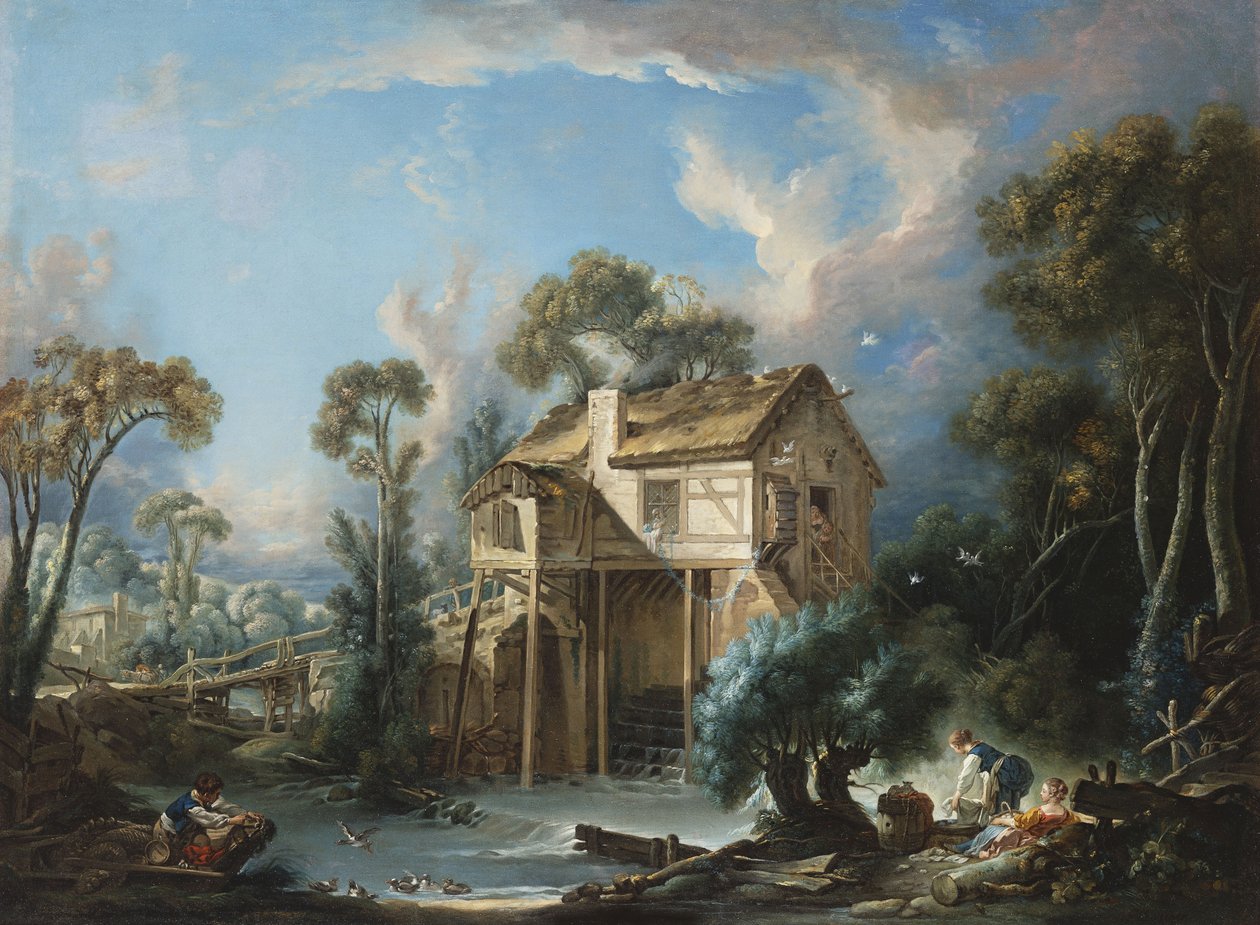 चारेंटन में मिल, c.1756 द्वारा फ्रांकोइस बाउचर