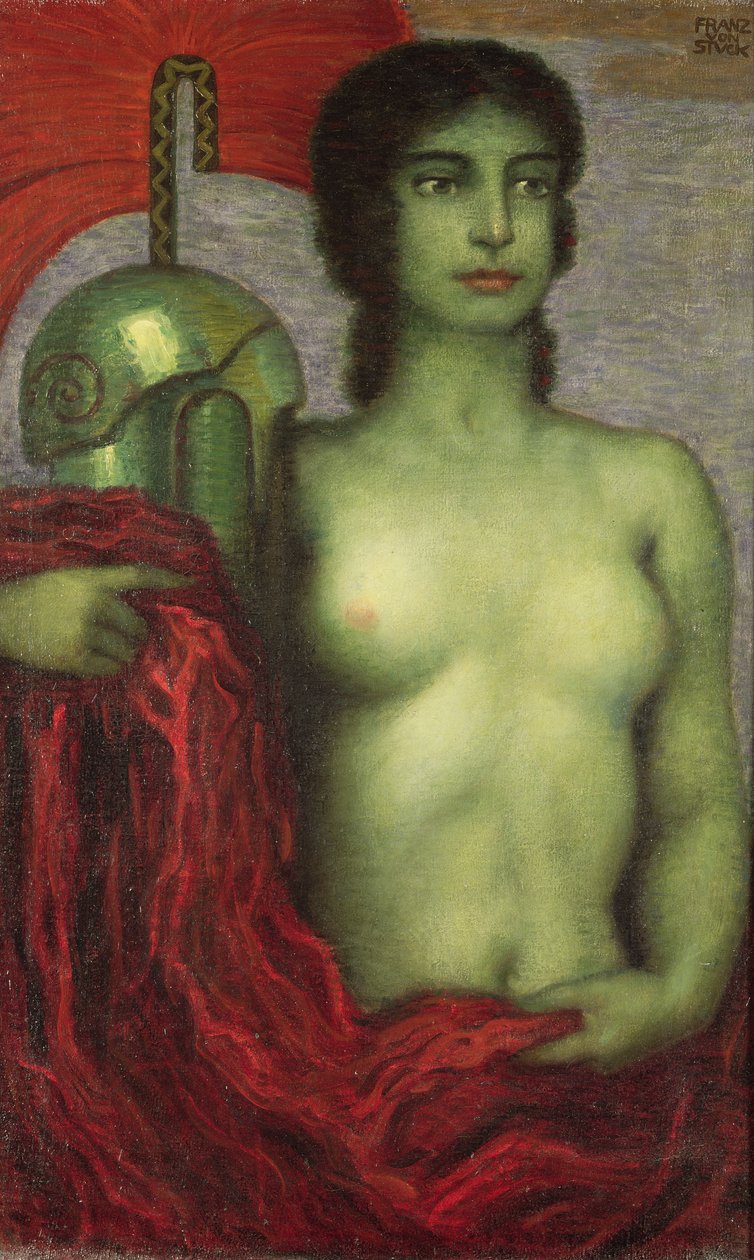 एथेना, c.1923 द्वारा फ्रांज वॉन अटक गया