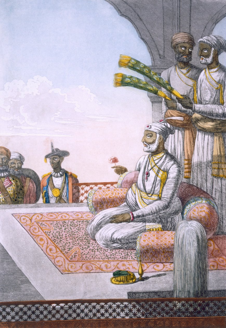 परिचारकों के साथ एक रहजा, पब। 1808-12. द्वारा फ्रांज बल्थजार सोल्विनस