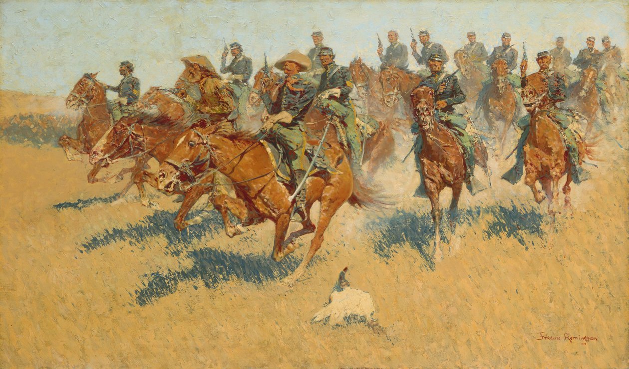 दक्षिणी मैदानों पर, 1907। द्वारा फ्रेडरिक रेमिंगटन