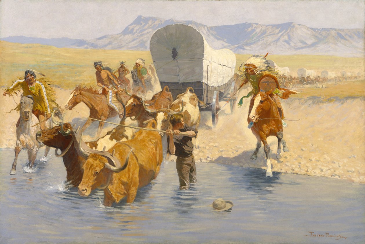द इमिग्रेंट्स, c.1904 द्वारा फ्रेडरिक रेमिंगटन
