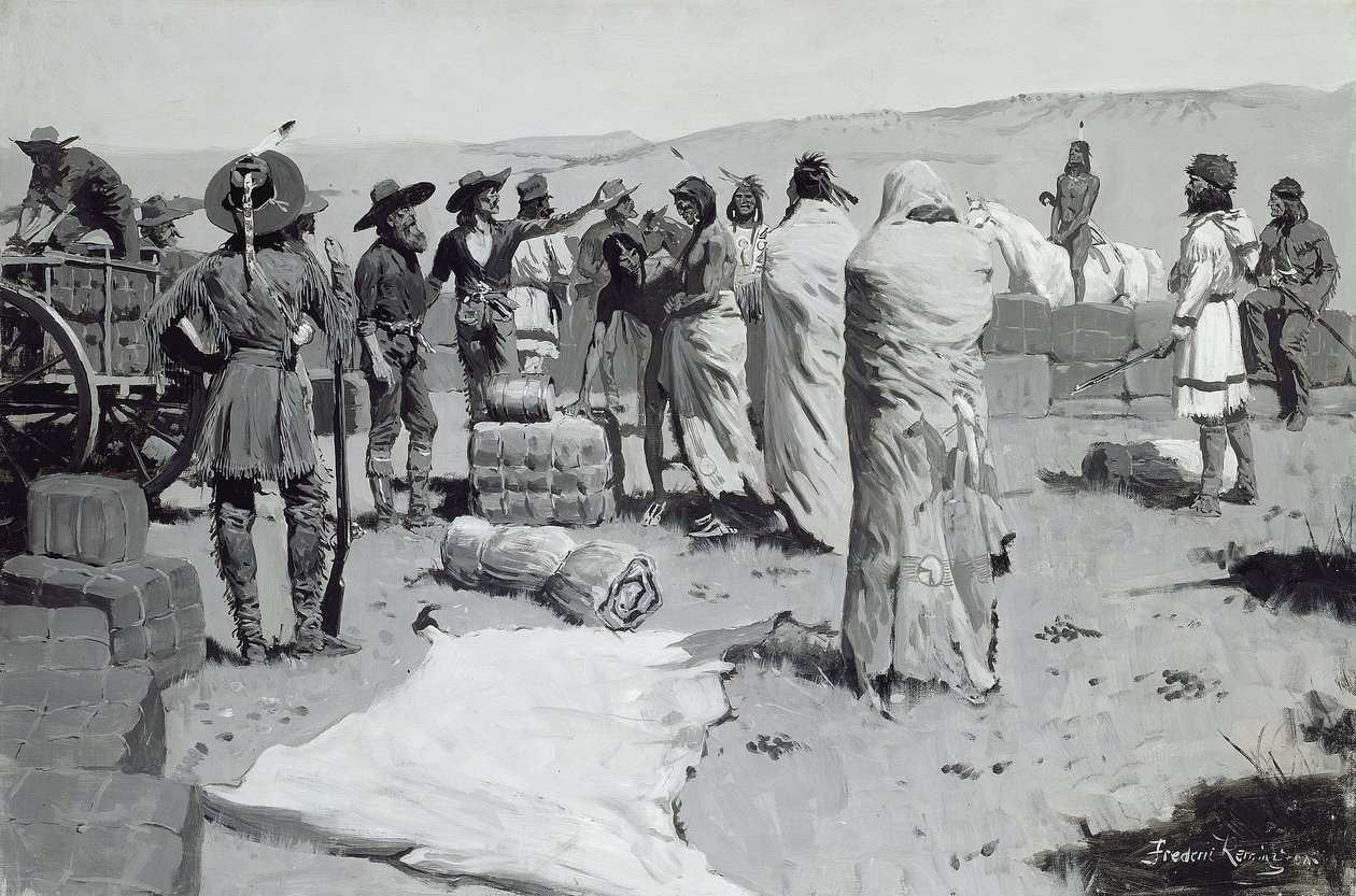 इंटरप्रेटर यूथ में लहराया, c.1900 द्वारा फ्रेडरिक रेमिंगटन