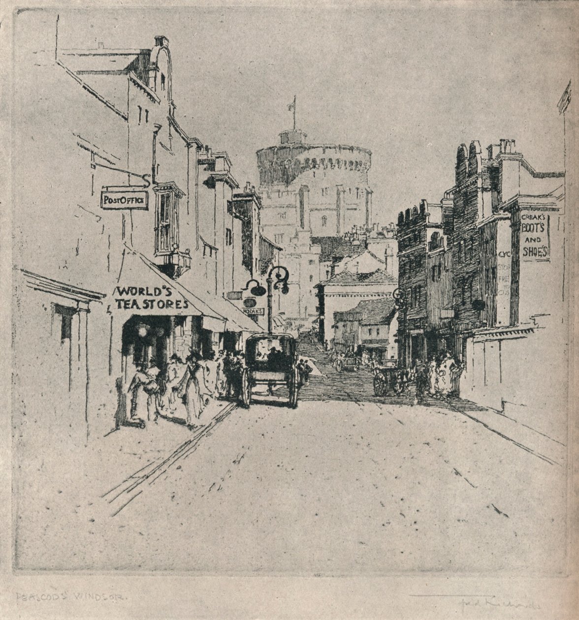 पीस्कोड स्ट्रीट, विंडसर, c1918 द्वारा फ्रेडरिक चार्ल्स रिचर्ड्स