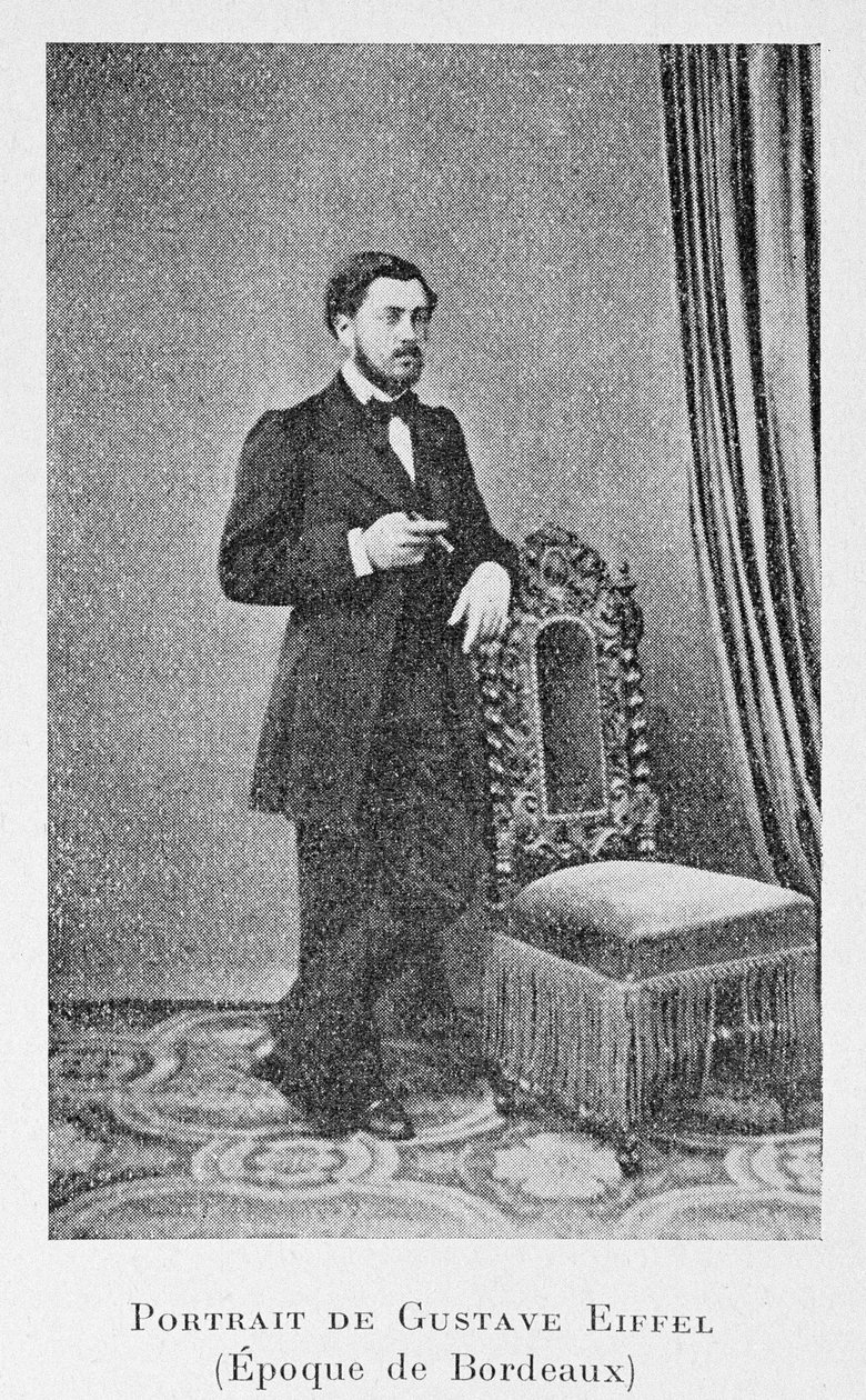 बोर्डो के समय में अलेक्जेंड्रे गुस्ताव एफिल, c.1858 द्वारा फ्रेंच फोटोग्राफर