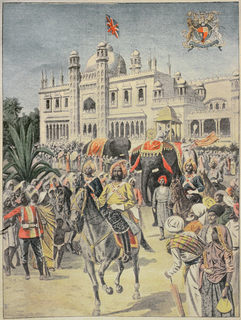 1900 की प्रदर्शनी: एंग्लो-इंडियन पवेलियन, &39;ले पेटिट जर्नल&39; से चित्रण, अप्रैल 1900 द्वारा फ्रेंच स्कूल