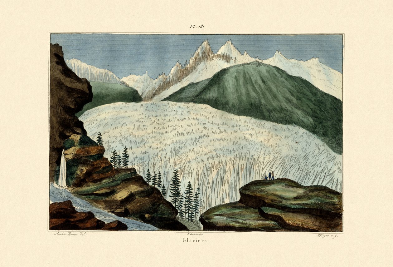 ग्लेशियर, 1833-39 द्वारा फ्रेंच स्कूल
