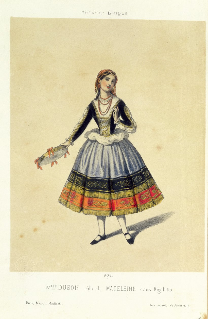 मदाल्डेना, गिउसेप वर्डी (1813-1901) 1885 द्वारा &39;रिगोलेटो&39; से द्वारा फ्रेंच स्कूल