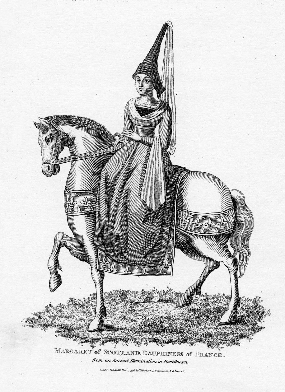 स्कॉटलैंड के मार्गरेट, फ्रांस के दाउफनेस, 1796 द्वारा फ्रेंच स्कूल