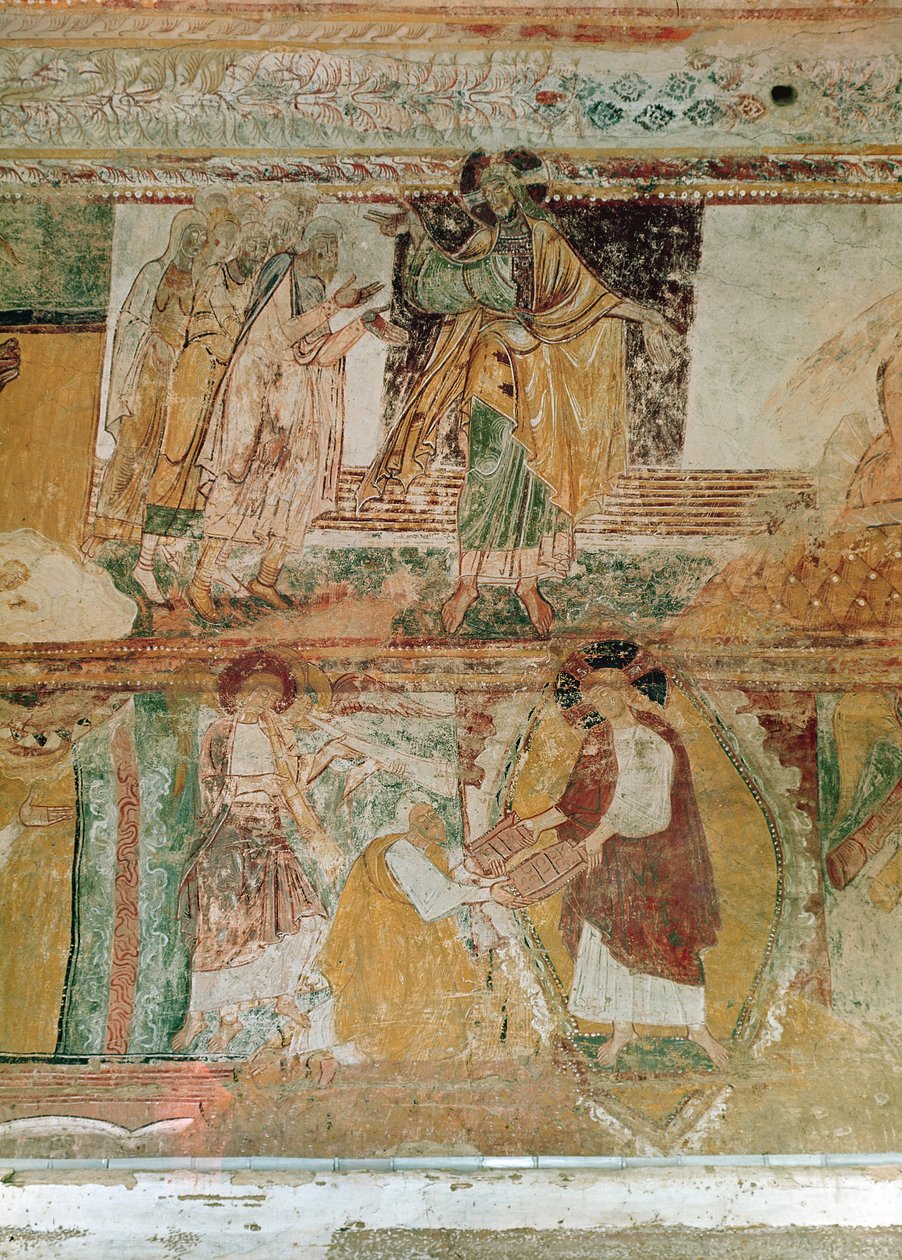 नूह के सन्दूक, कानून के गोलियां के साथ, nave, c.1100 से द्वारा फ्रेंच स्कूल