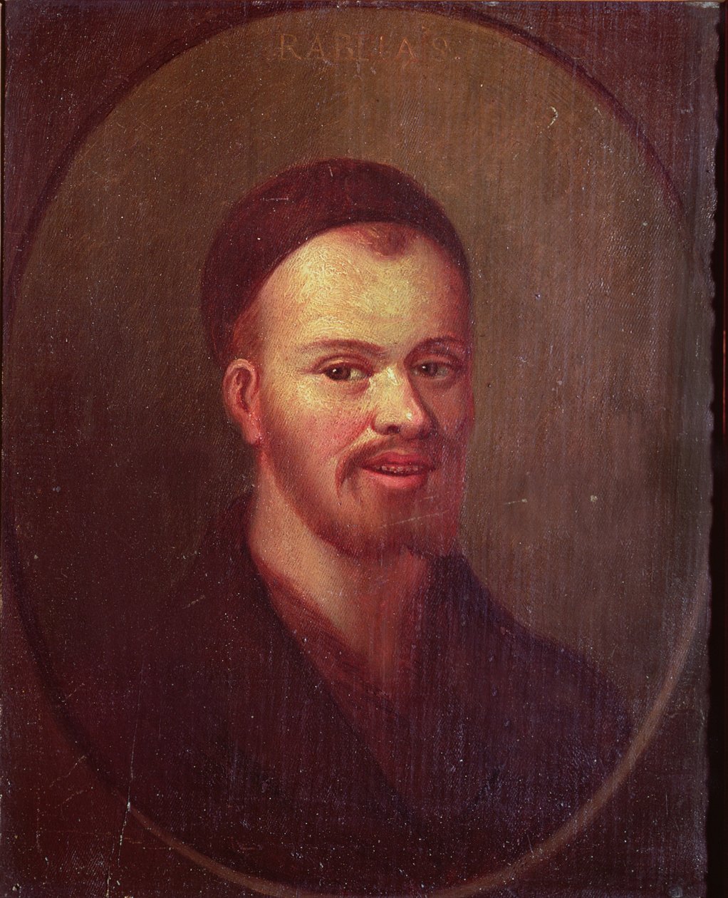 फ्रेंकोइस रबेलिस (c.1494-c.1553), फ्रेंच व्यंग्यकार द्वारा फ्रेंच स्कूल