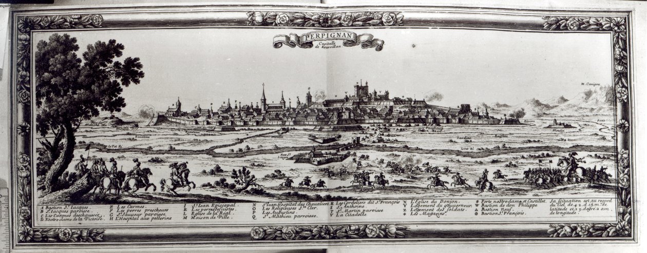पेरिग्नान का दृश्य, दक्षिणी फ्रांस, c.1645 द्वारा फ्रेंच स्कूल