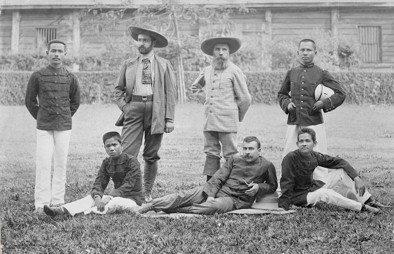 पाविया मिशन, ऊपरी मेकांग, इंडोचाइना 1890 द्वारा फ्रेंच फोटोग्राफर
