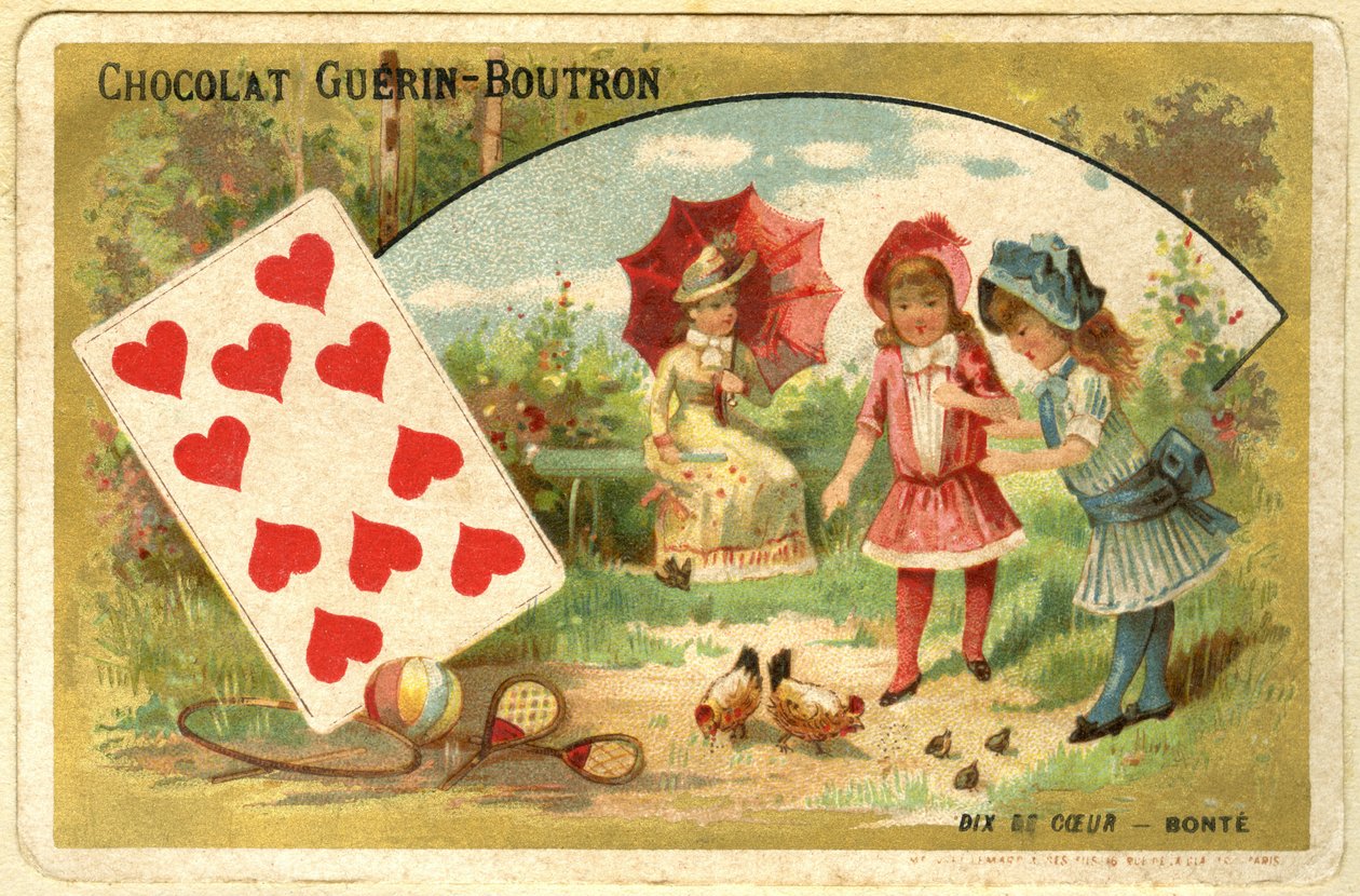 Guérin Boutron चॉकलेट (क्रोमोलिथोग्राफ) का विज्ञापन क्रोमोलिथोग्राफी द्वारा फ्रेंच स्कूल