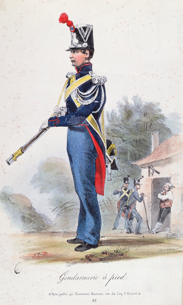 फुट गेंडेर्म, खलनायक द्वारा उत्कीर्ण, c.1830 द्वारा फ्रेंच स्कूल