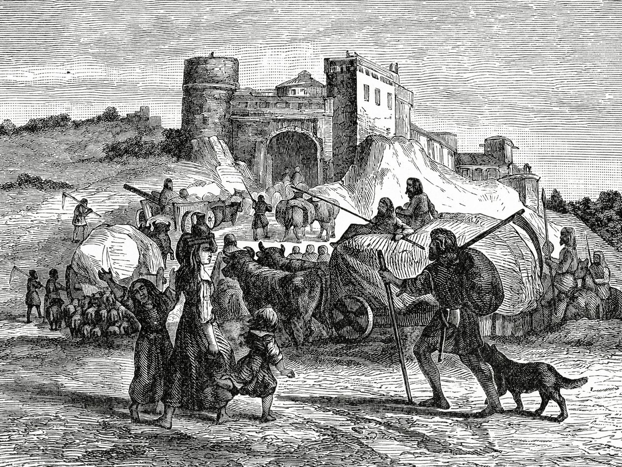 उनकी प्रमुख सेवा में केल्ट्स, c.1890 द्वारा फ्रेंच स्कूल