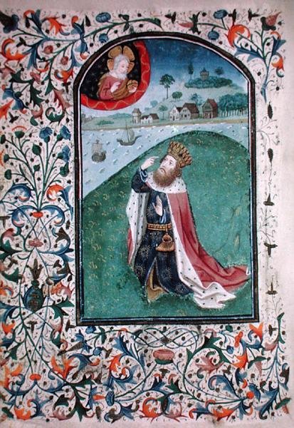 Ms Gen 288 f.131v विजन, c.1460 (वेल्लम) द्वारा फ्रेंच स्कूल