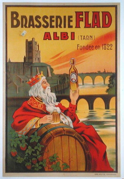 Albi . में चोली Flad का विज्ञापन करते हुए पोस्टर द्वारा फ्रेंच स्कूल
