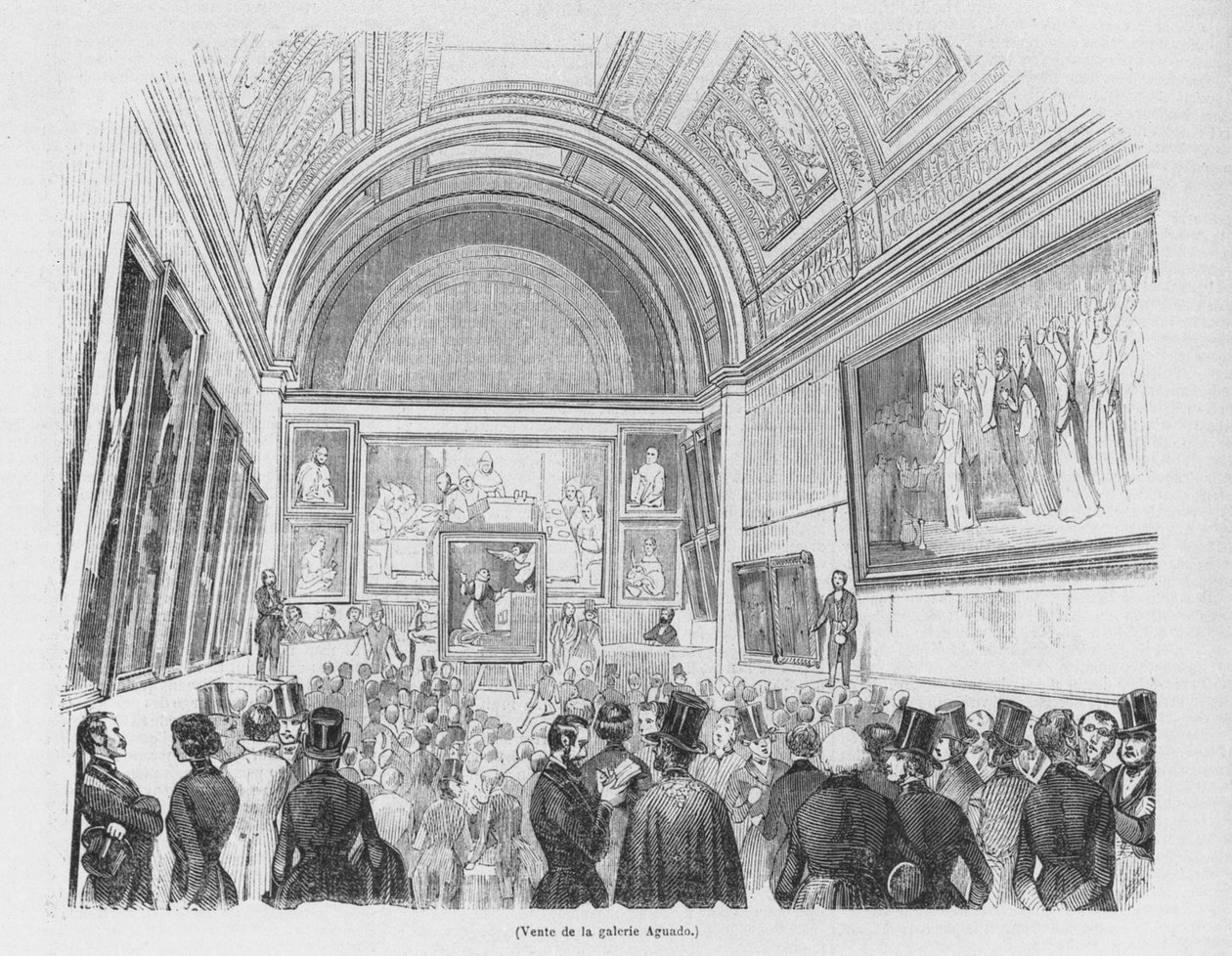 अगुआडो गैलरी की बिक्री, 1843 द्वारा फ्रेंच स्कूल