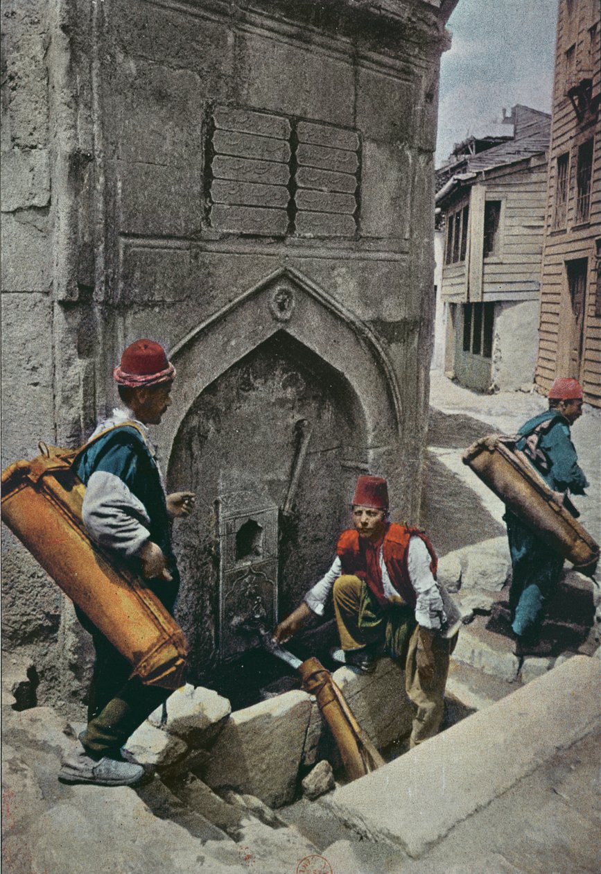 कांस्टेंटिनोपल में जल वाहक, c.1895 द्वारा फ्रेंच स्कूल