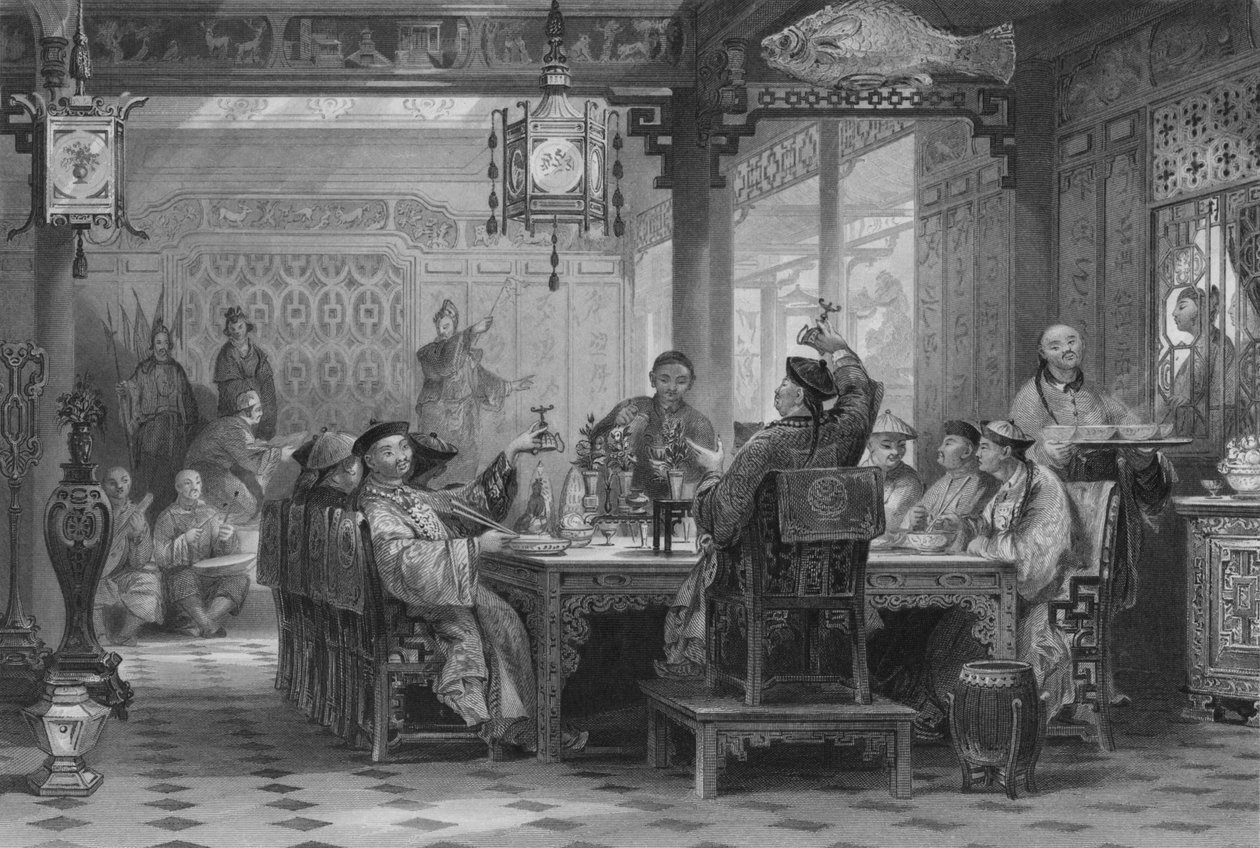 1843 के मंदारिन्स हाउस में डिनर पार्टी द्वारा जी। पैटर्सन