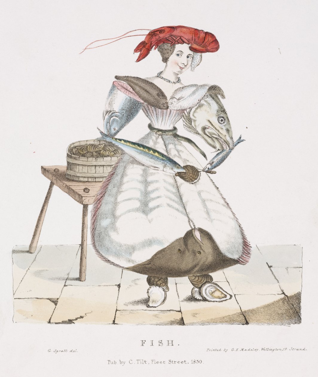 मछली, 1830 द्वारा जी। स्प्राट