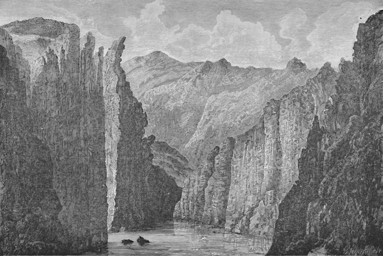 ग्रैंड कैन्यन, 1883 द्वारा जी। व्यंद