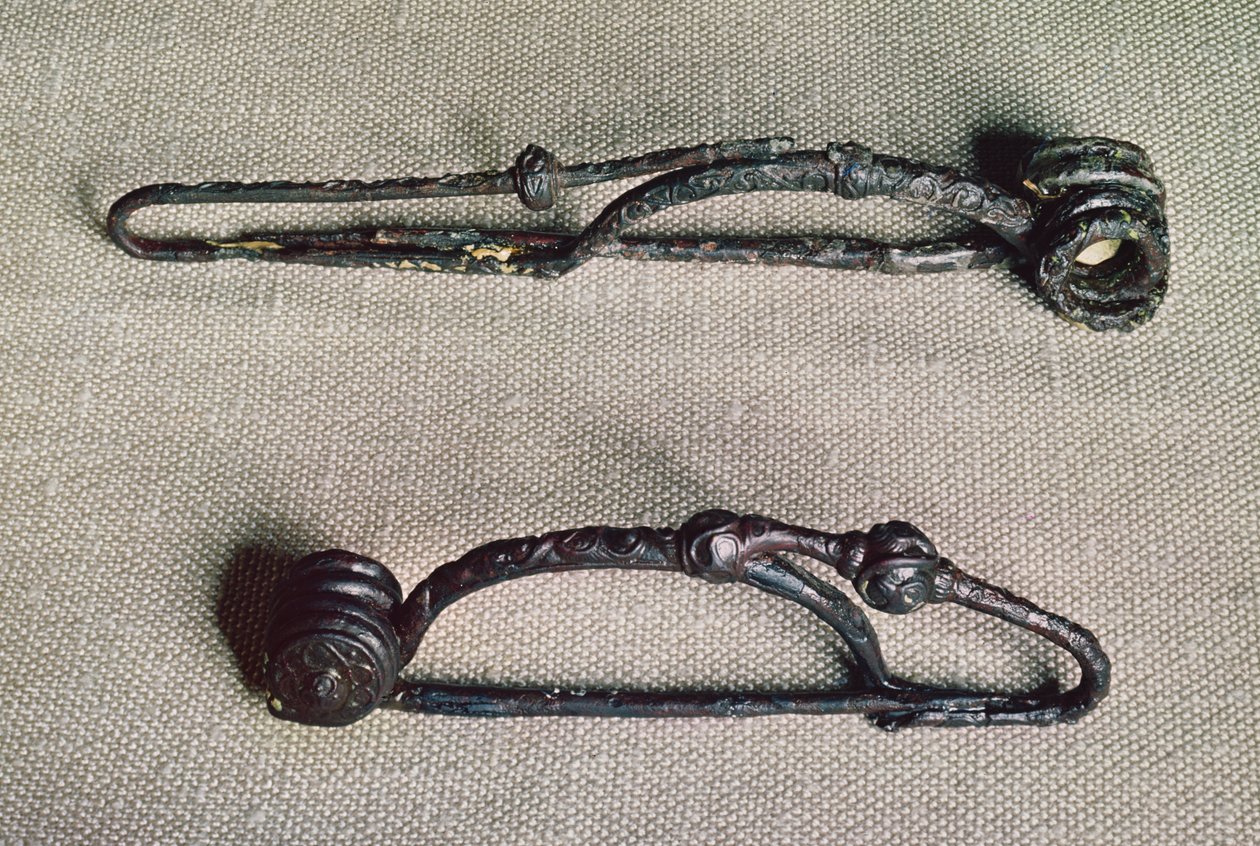 Clasps, Tene II (c.300-120 BC) (धातु) द्वारा फ्रेंच भाषा