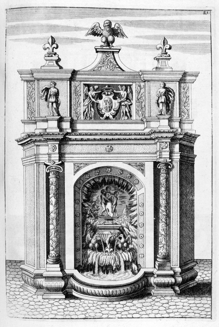 फाउंटेन डिजाइन, 1664 द्वारा जॉर्ज एंड्रियास बॉकलर