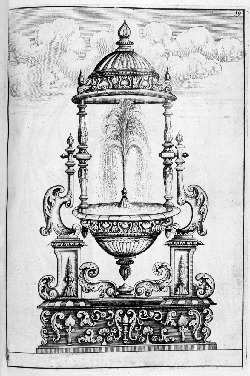 फाउंटेन डिजाइन, 1664 द्वारा जॉर्ज एंड्रियास बॉकलर