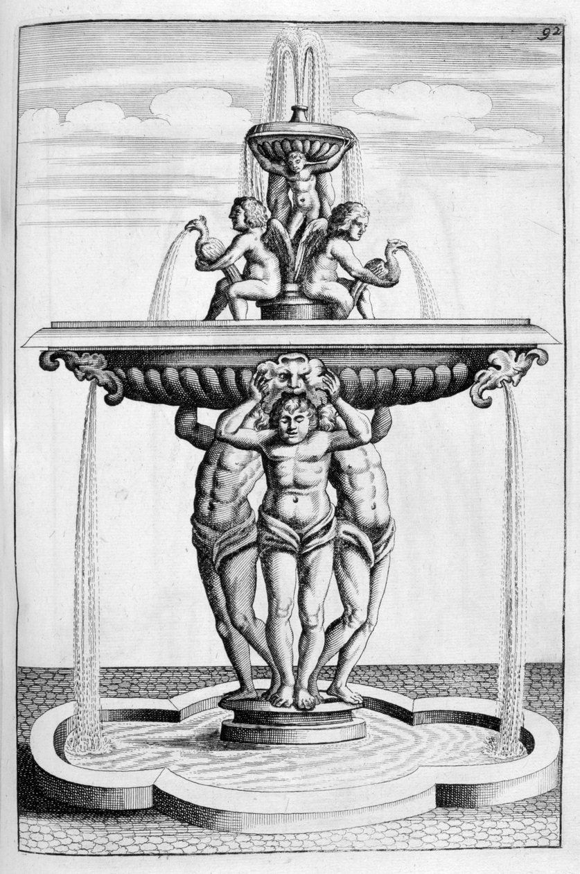 फाउंटेन डिजाइन, 1664 द्वारा जॉर्ज एंड्रियास बॉकलर