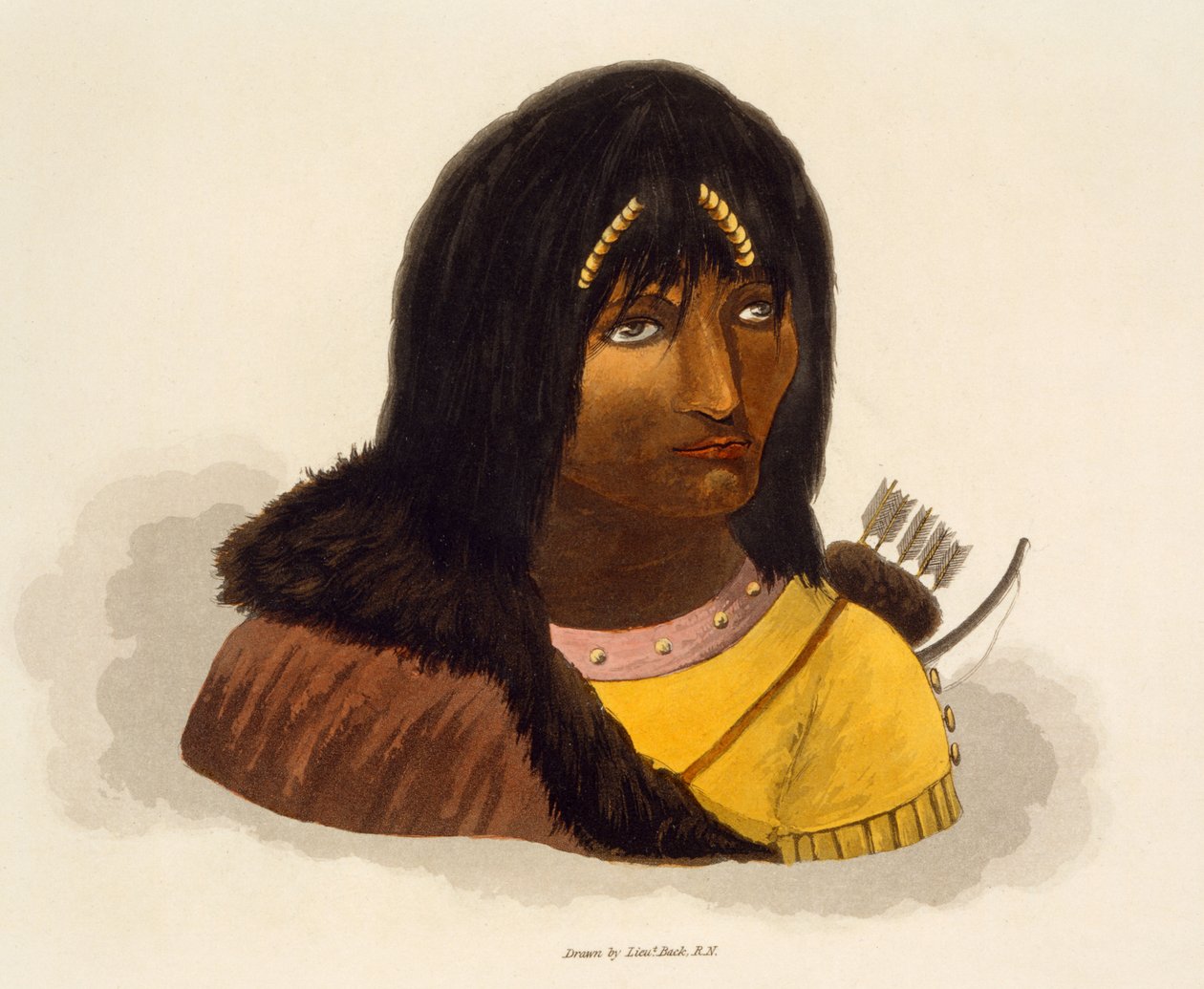 जॉन फ्रेंकलिन (1786-1847) 1823 द्वारा &39;स्टोन ऑफ द जर्नी ऑफ द जर्नी ऑफ द जर्ज़ टू द पोल ऑफ़ सीज़ इन द इयर्स 1819-22&39; द्वारा जॉर्ज बैक