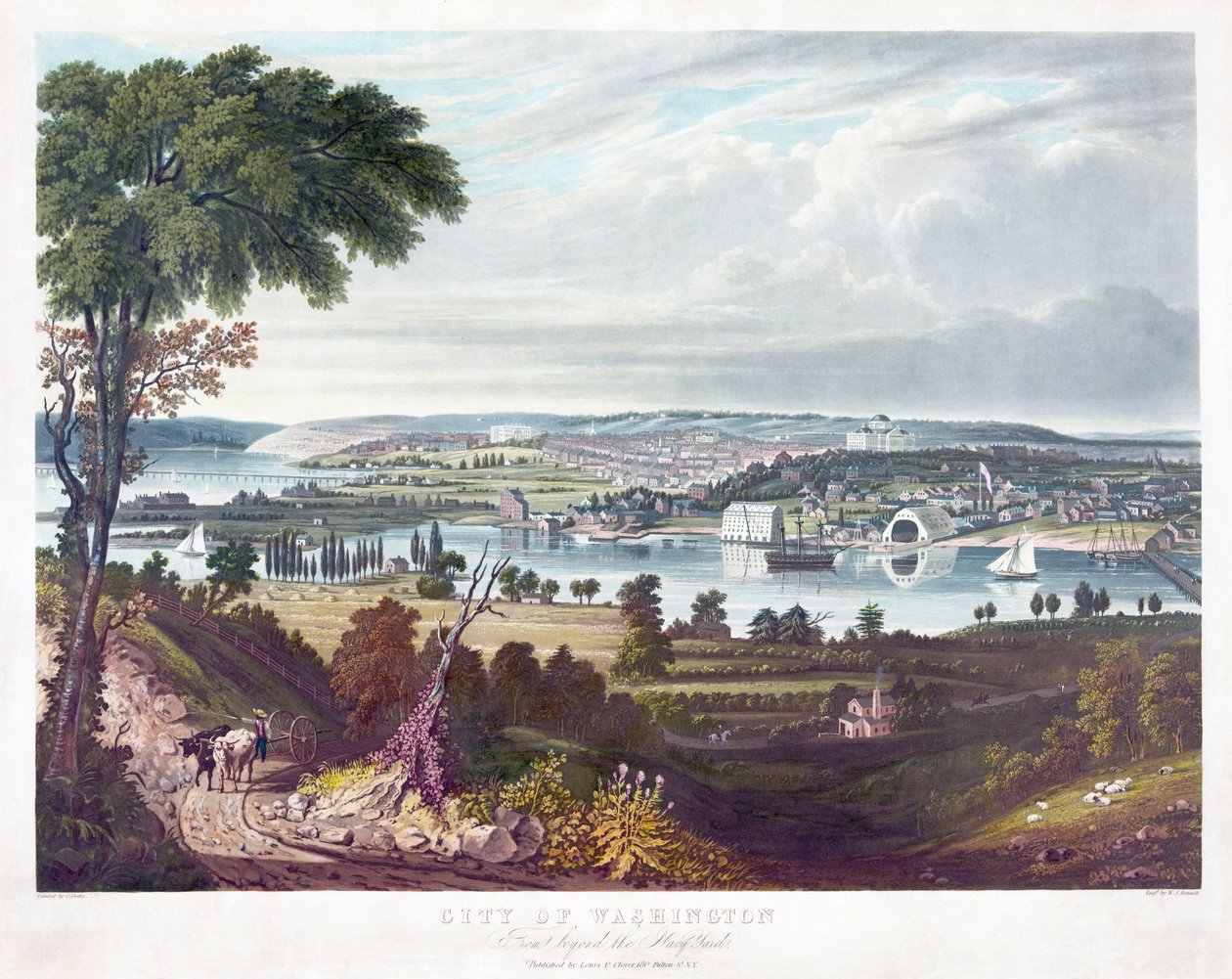वाशिंगटन के सिटी ऑफ द नेवी यार्ड से, विलियम जेम्स बेनेट (1787-1844) द्वारा उत्कीर्ण द्वारा जॉर्ज कुक