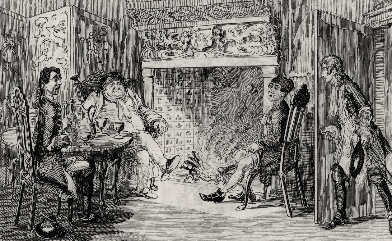 स्क्विर इंगलवुड में फ्रांसिस ओसबाडिस्टोन, सर वाल्टर स्कॉट (1771-1832) द्वारा &39;रॉब रॉय&39; का दृष्टांत द्वारा जॉर्ज क्रूइशांक